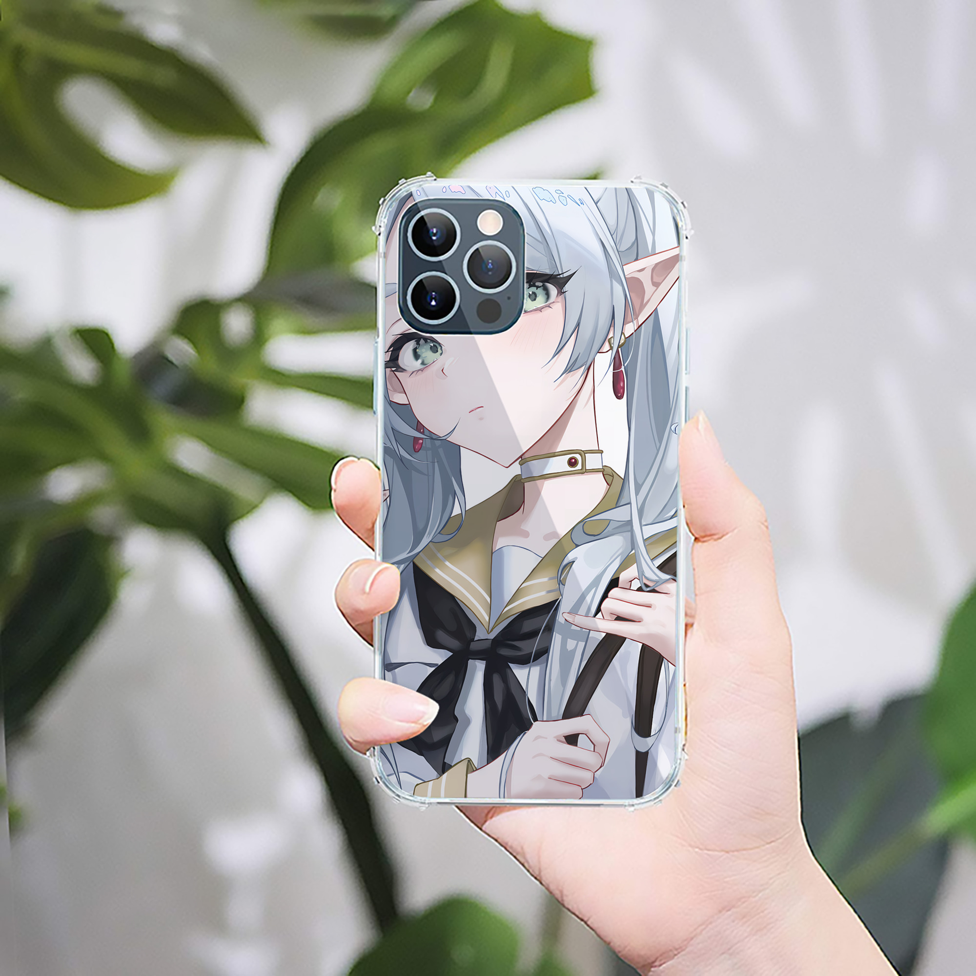 （画像用） 葬送のフリーレン Frieren 【iPhone 12シリーズ対応】透明スマホケース（クリアソフトケース）